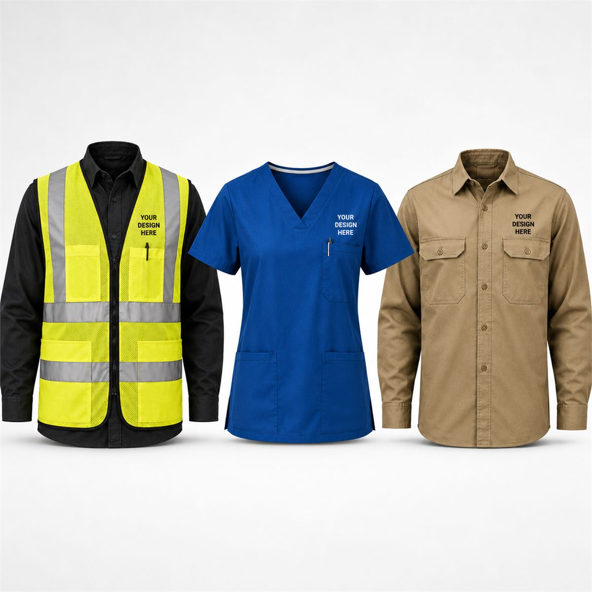 Custom workwear and uniforms for crews and staff