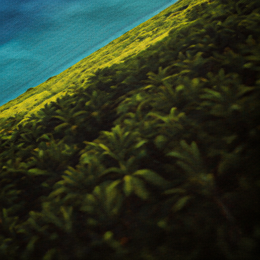 Detailed landscape print