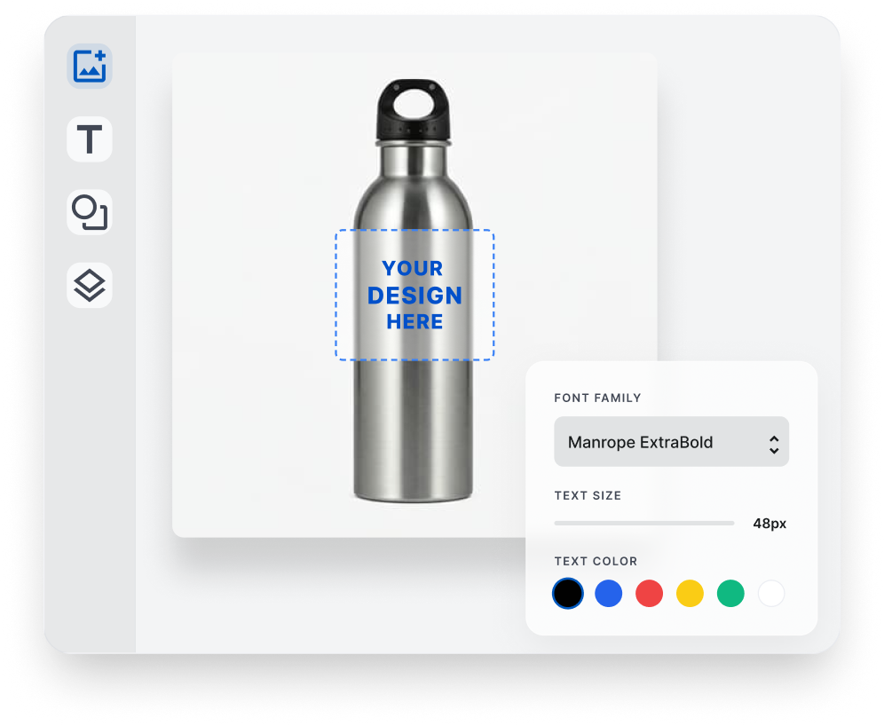 Promotional products design editor